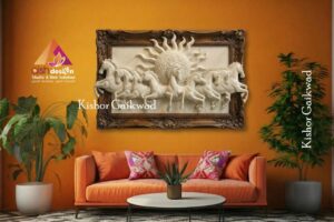 7 Horses Wall Art 3D STL Model